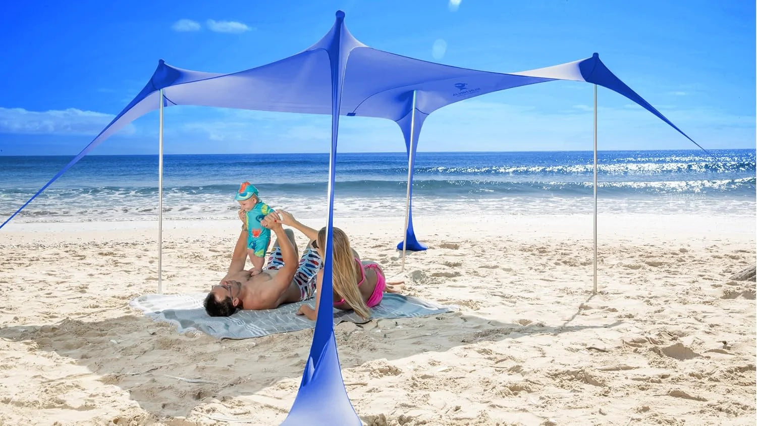 Discount Ninja Beach Tent Sun Shelter UPF50+, Easy Pop Up Beach Canopy - Image 5