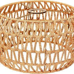 Alternative view of Discount LUCORUSC Hanging Light Lamp Shades Boho Rattan Lamp Shades