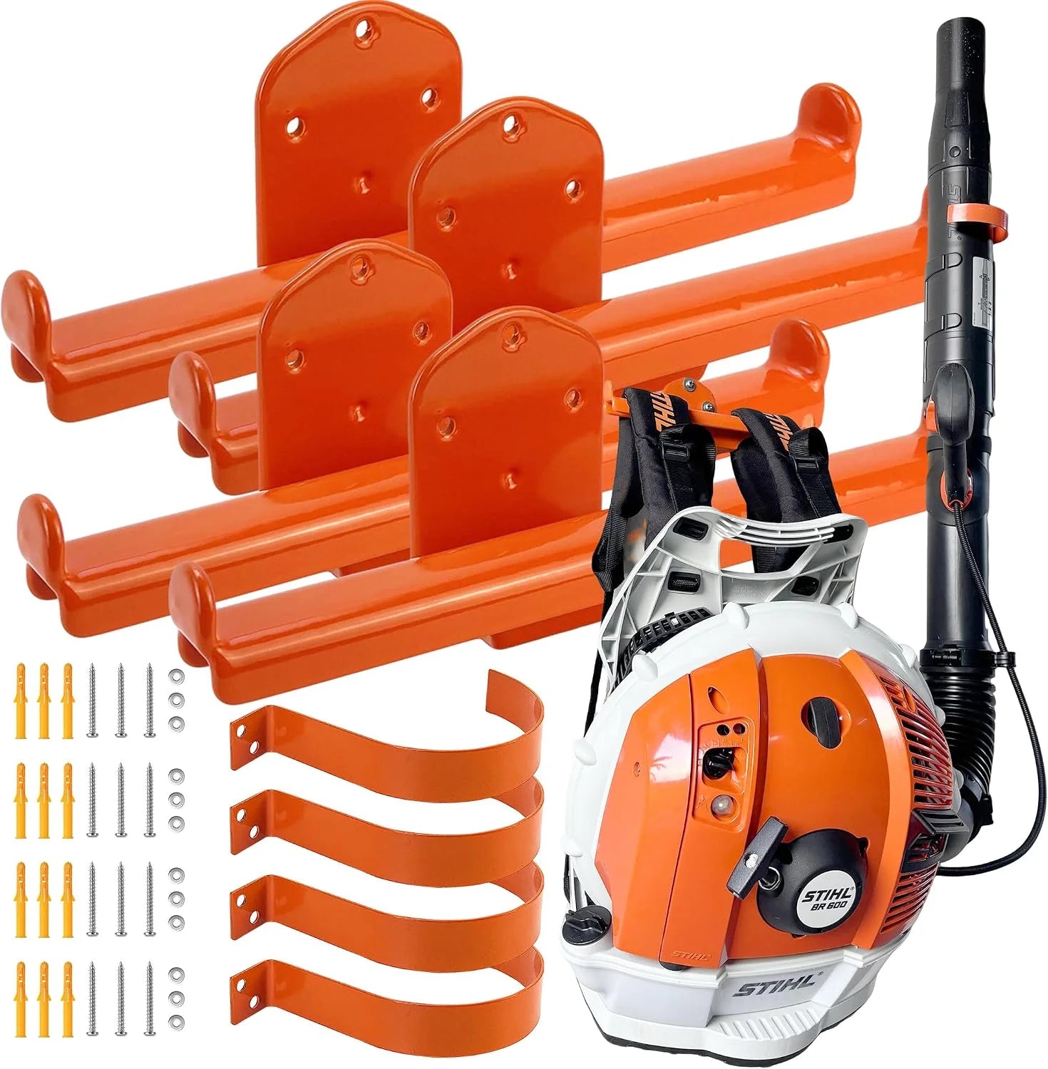 Discount Backpack Blower Rack with Tube Hook, 1 Pack Backpack Blower Wall Mount