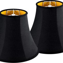Alternative view of Discount White Bell Lamp Shades Set of 2 Medium Shade 6.7“Top x 13“Bottom x 10“High(Spider) Traditional Lampshade
