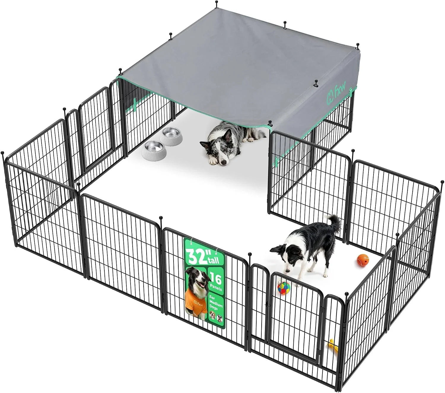 Discount Rollick Dog Playpen, Indoor, 24 H, 8 Panels - Image 45