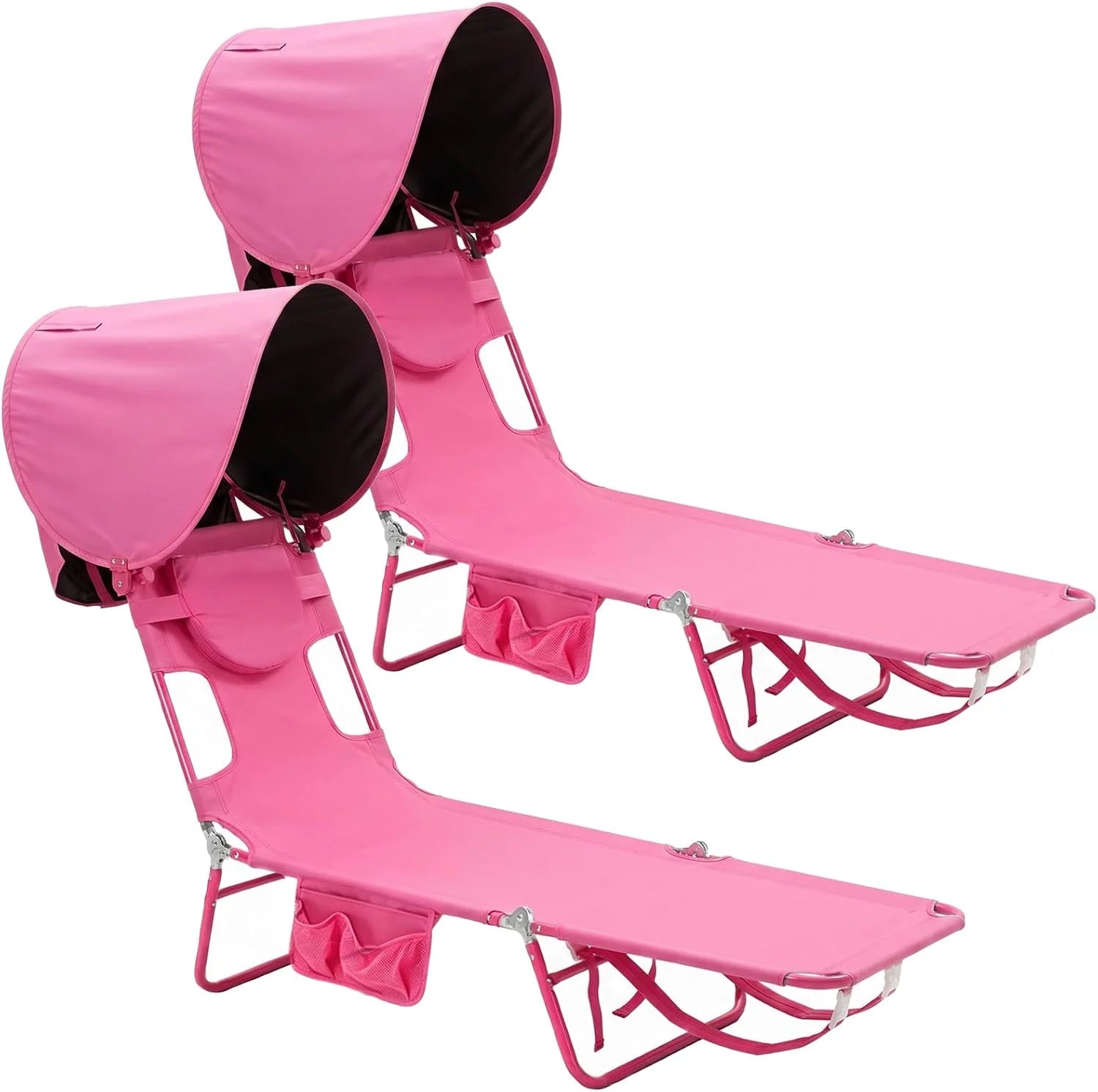 Special Beach Lounge Chair, Reclining Beach Chairs Lay Flat, Folding Camping Chairs Portable Camp Cot with Backpack - Image 14
