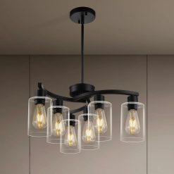 Alternative view of Discount 3 Light Brushed Nickel Dining Room Light Fixture