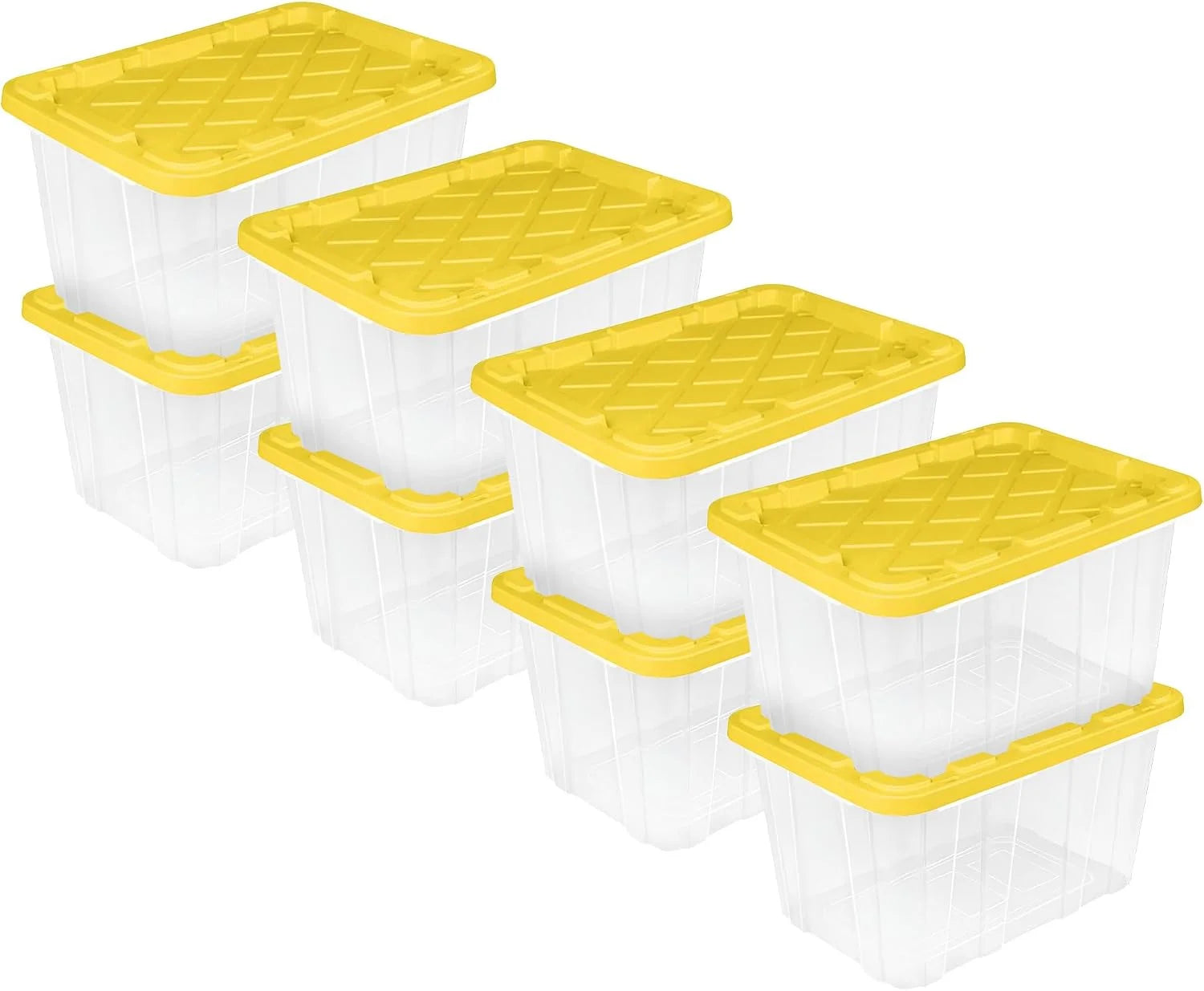 Discount Sterilite 4-Pack 27 Gallon Industrial Storage Tote, Heavy-Duty Plastic Bins - Image 8