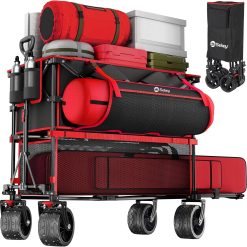 Alternative view of Discount Sekey 500LBS Heavy Duty Double Decker Wagon with Extender, 400L Large Capacity Collapsible Garden Cart Fits 10x10 Canopy