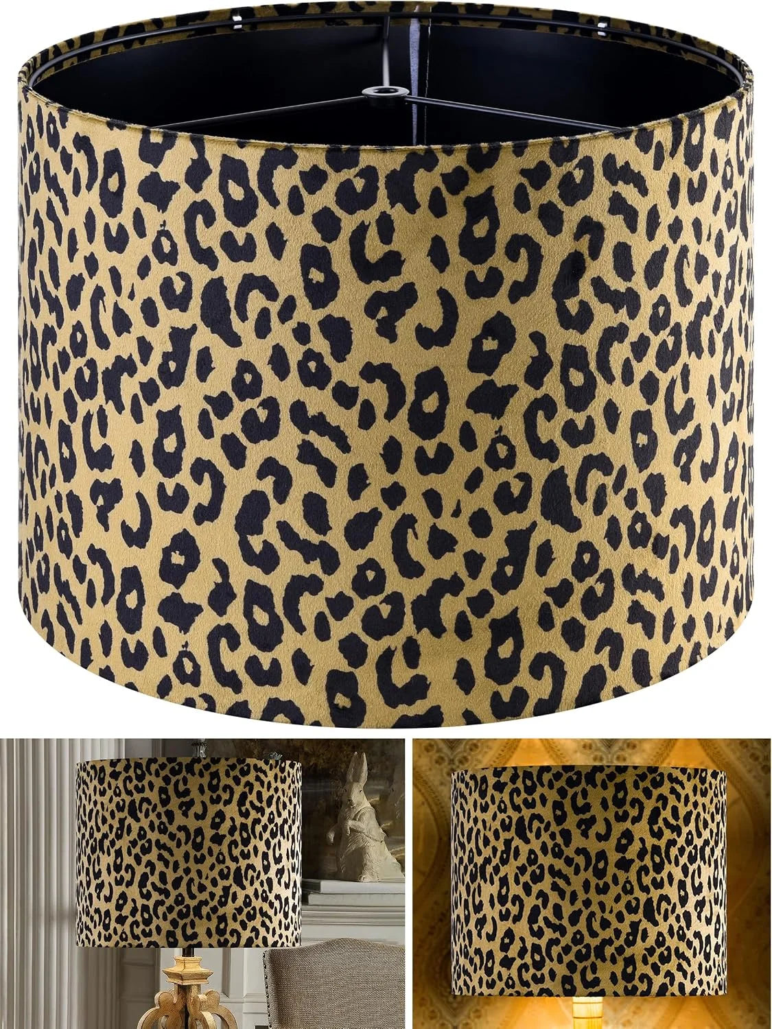 Discount GO&SO 13 Drum Boho Lamp Shades Set of 2 Medium, 0.41 Spider Farmhouse Lamp Shade for Small Floor Lamp - Image 3