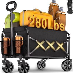 Alternative view of Discount Wagons Carts Foldable " 280Lbs Collapsible Wagon Cart with Wheels Portable " Folding Wagon Lightweight for Camping