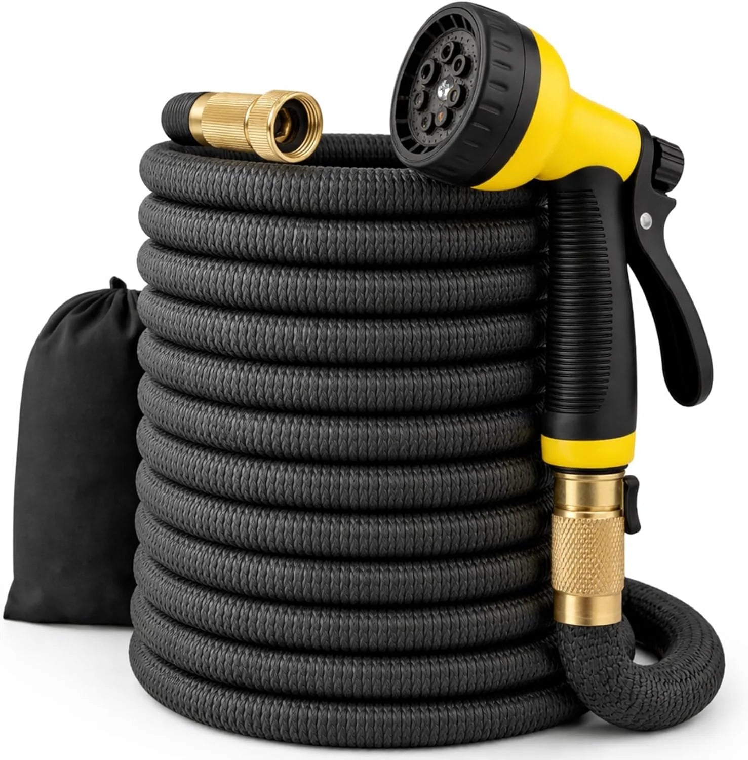 Discount XpandaHose 75ft Expandable Garden Hose, Lightweight, Ultra Strong 3750D fabric, 4-layer latex core