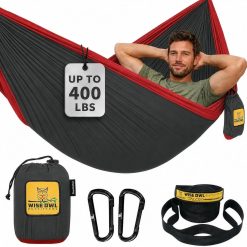 Alternative view of Discount Owl Outfitters Camping Hammock " up to 500lbs Portable Hammock with Tree Straps " Travel, Backpacking