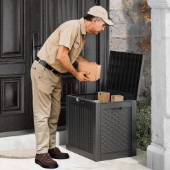 Discount 35 Gallon Waterproof Outdoor Deck Box W/Locking Hole