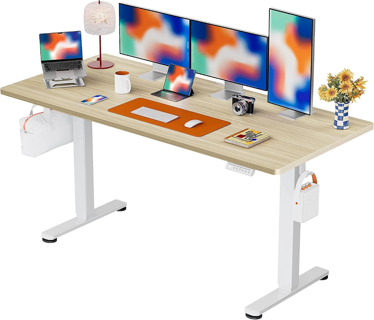 Discount Height Adjustable Electric Standing Desk, 48 x 24 Inches Sit Stand up Desk - Image 16