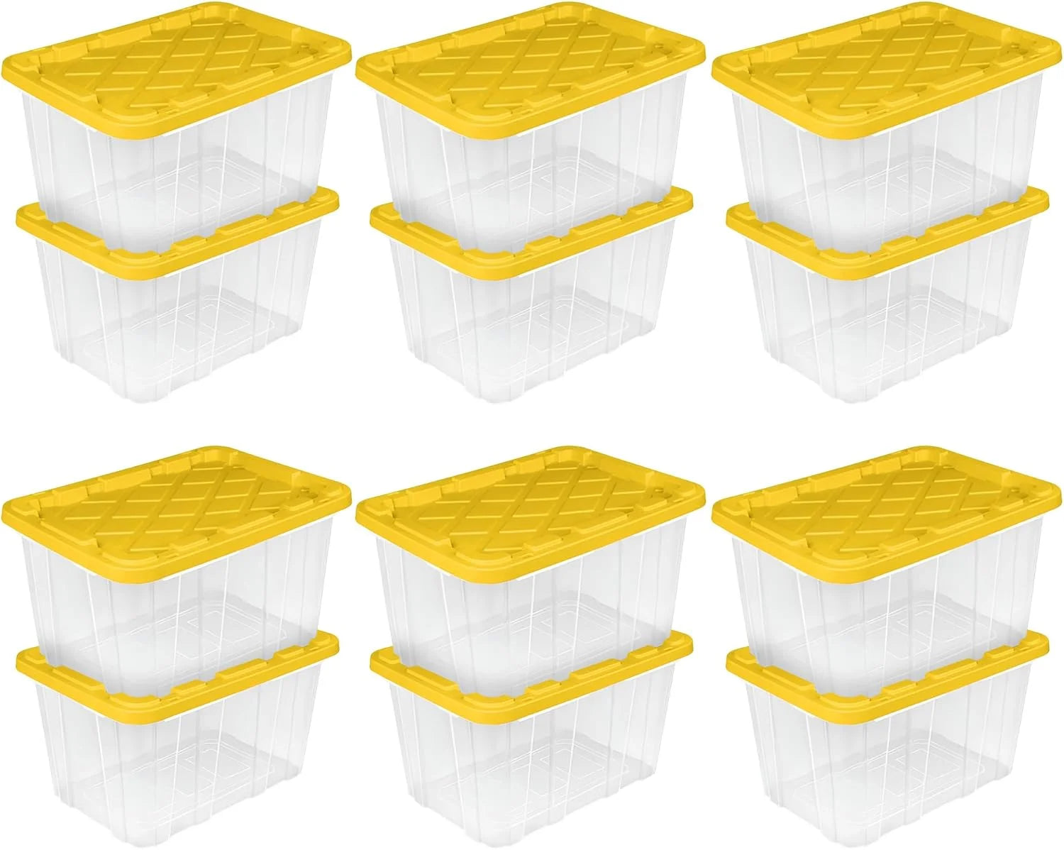 Discount Sterilite 4-Pack 27 Gallon Industrial Storage Tote, Heavy-Duty Plastic Bins - Image 7