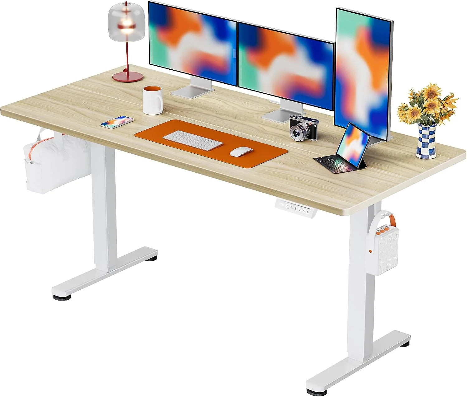 Discount Height Adjustable Electric Standing Desk, 48 x 24 Inches Sit Stand up Desk - Image 15