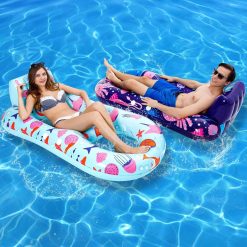 Alternative view of Discount 4 Pack Pool Floats Adult, Inflatable Pool Lounger Float Heavy Duty with Cup Holder