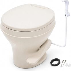 Alternative view of Discount SEAFLO RV Toilet, 18.4 Residential Height, Fits Most RVs (9.5 Rough-In), 2-Bolt Mount, SFRTPH-01-01