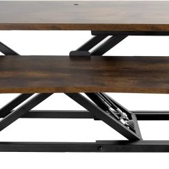 Discount 32 inch Desk Converter, K Series, Height Adjustable Sit to Stand Riser, DESK-V000K