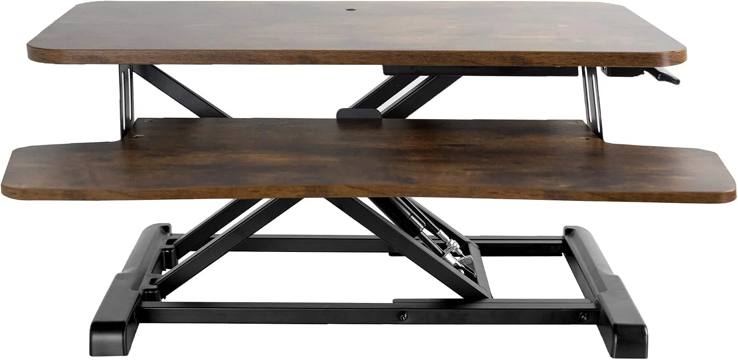 Discount 32 inch Desk Converter, K Series, Height Adjustable Sit to Stand Riser, DESK-V000K
