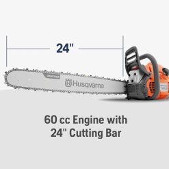 Discount 460 Rancher Gas Powered Chainsaw, 60.3-cc 3.6-HP, 2-Cycle X-Torq Engine, 24 Inch Chainsaw with Automatic Adjustable Oil Pump