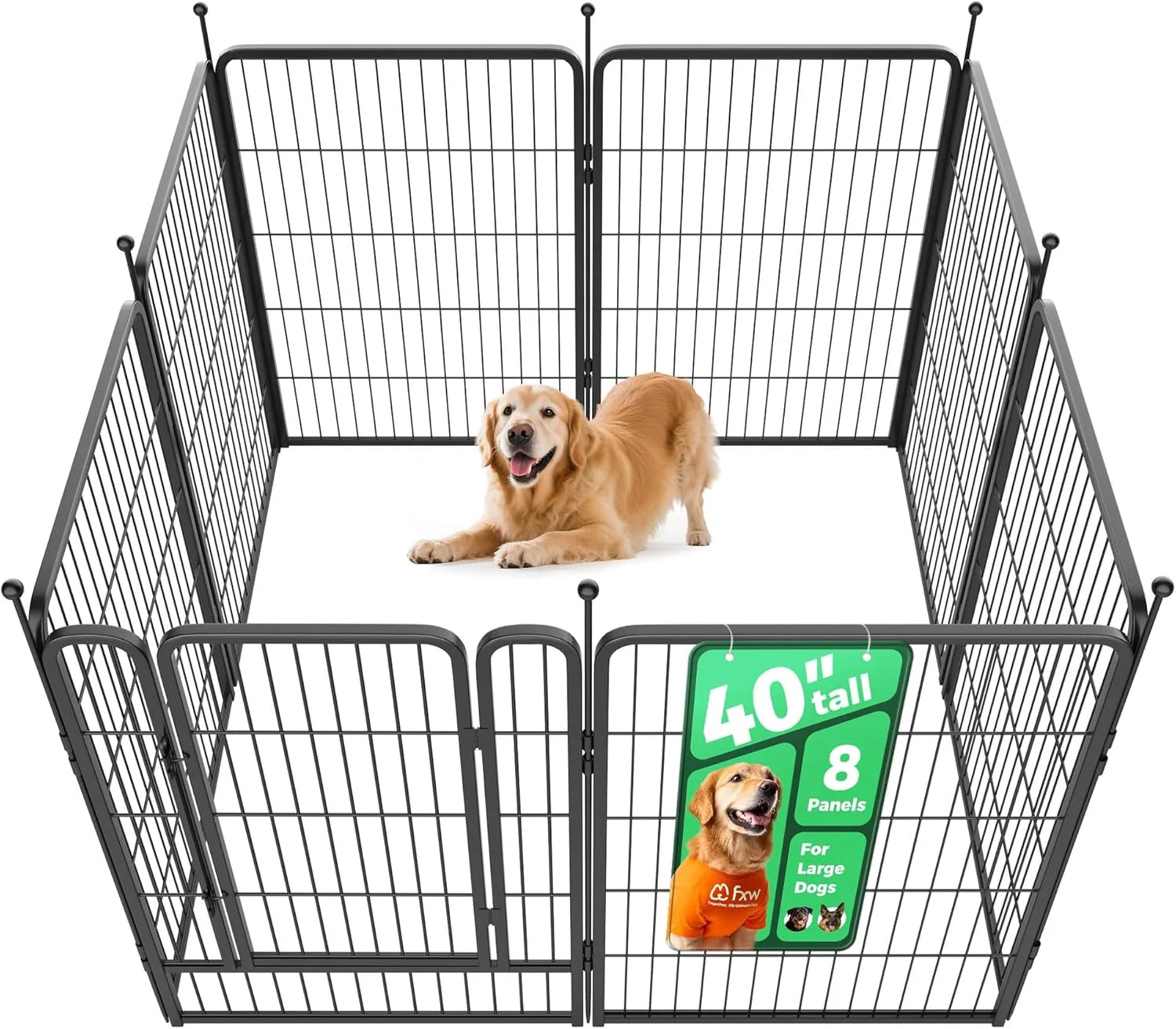 Discount Rollick Dog Playpen, Indoor, 24 H, 8 Panels - Image 76