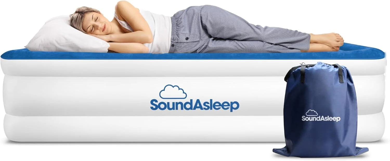 Discount Dream Series Luxury Air Mattress with ComfortCoil Technology & Built-in High Capacity Pump for Home - Image 5