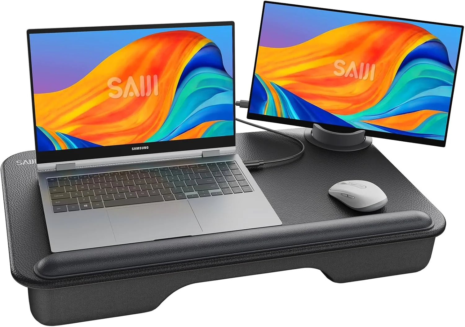 Discount Laptop Lap Desk, Portable Laptop Desk for Bed, Fits Up to 17 Laptops & MacBook - Image 2