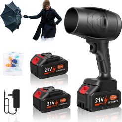 Discount Blower Cordless, Powerful Handheld Electric Blower with 2×21V Batteries
