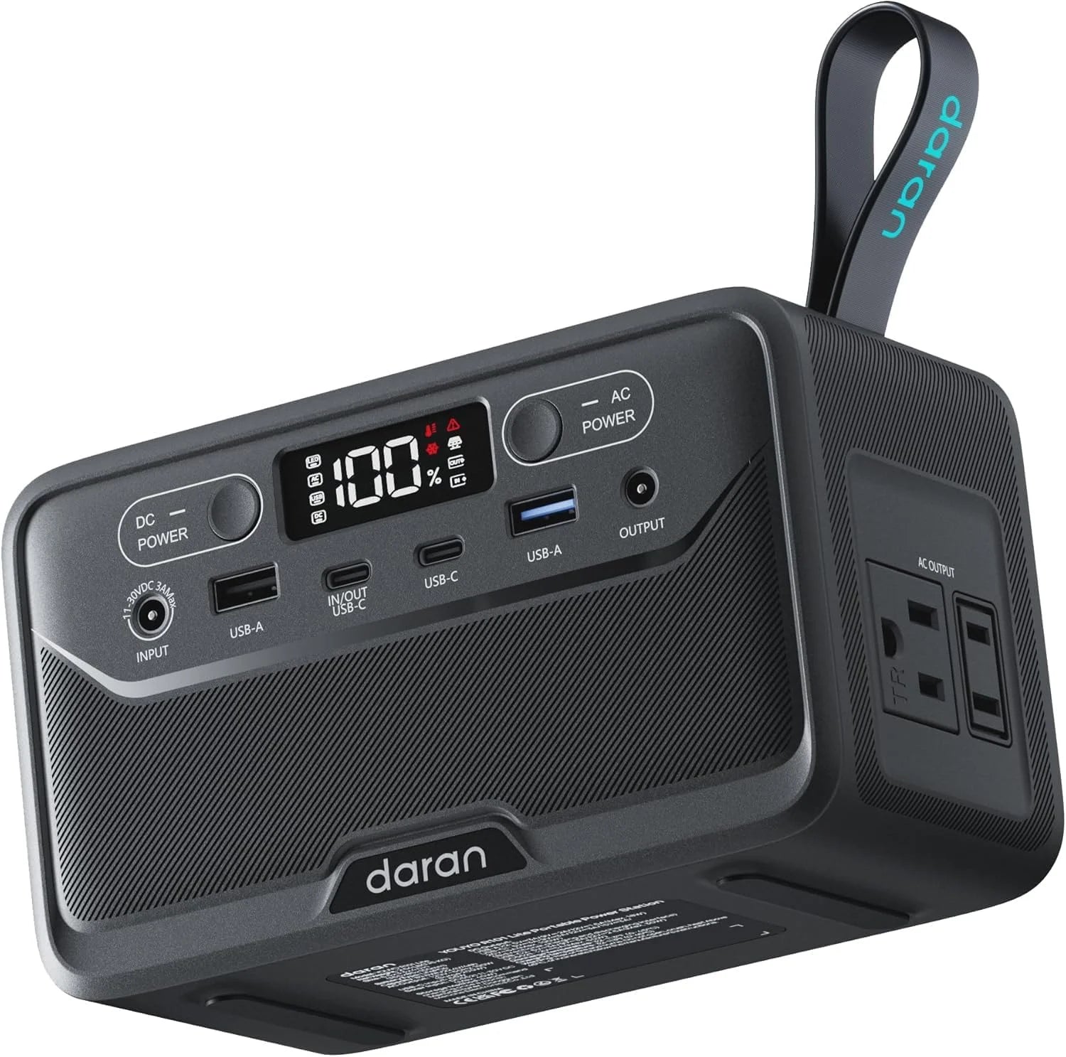 Discount Portable Power Station 89.6Wh LiFePO4 Battery, Solar Power Bank with AC Outlet 100W/110V