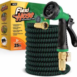 Alternative view of Discount Hose with 8 Function Nozzle, 100FT, 3/4 Inch Solid Brass Fittings and Double Latex Core