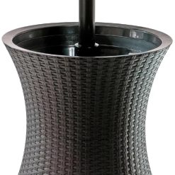 Discount Keter Pacific Cool Bar Outdoor Patio Furniture and Hot Tub Side Table with 7.5 Gallon Beer and Wine Cooler