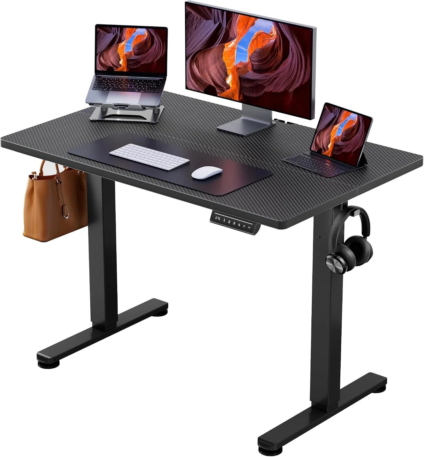 Discount Height Adjustable Electric Standing Desk, 48 x 24 Inches Sit Stand up Desk - Image 44
