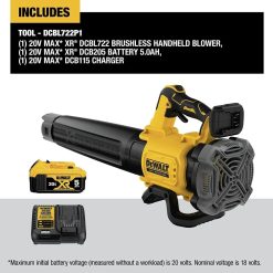 Discount 20V MAX* XR Leaf Blower, 125-MPH, 450-CFM (DCBL722P1)