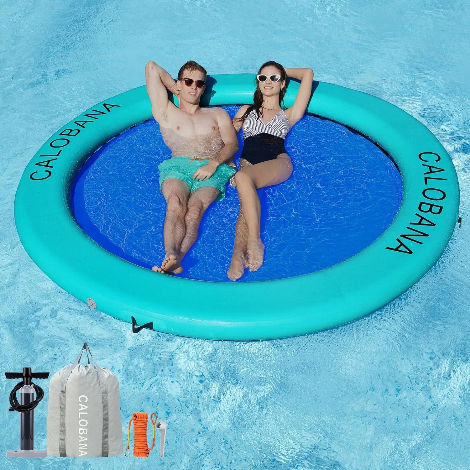 Discount Inflatable Water Hammock for Adults Lake Party Multi Person - Image 9