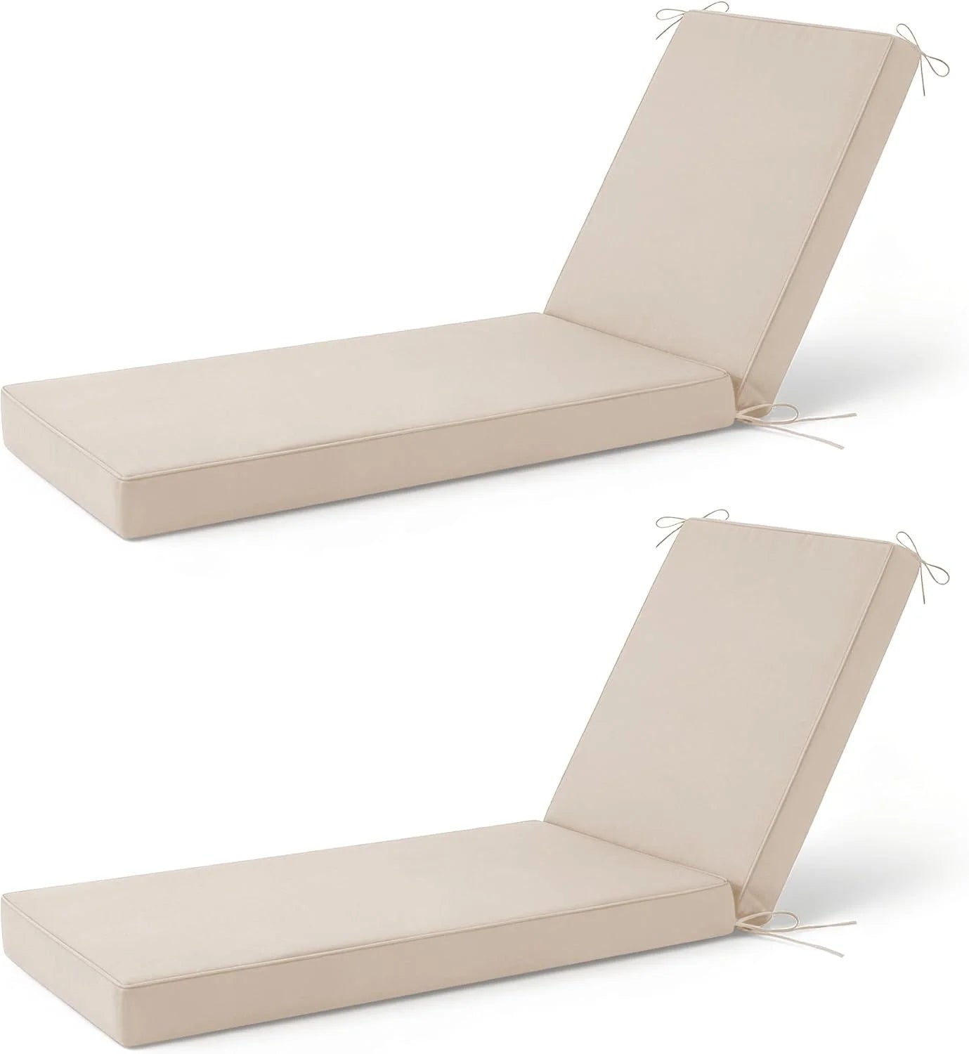 Discount Chaise Lounge Cushions Outdoor, 72x 21x 3 Inch Waterproof & Fade-Resistant Lounge Chair Cushion - Image 2