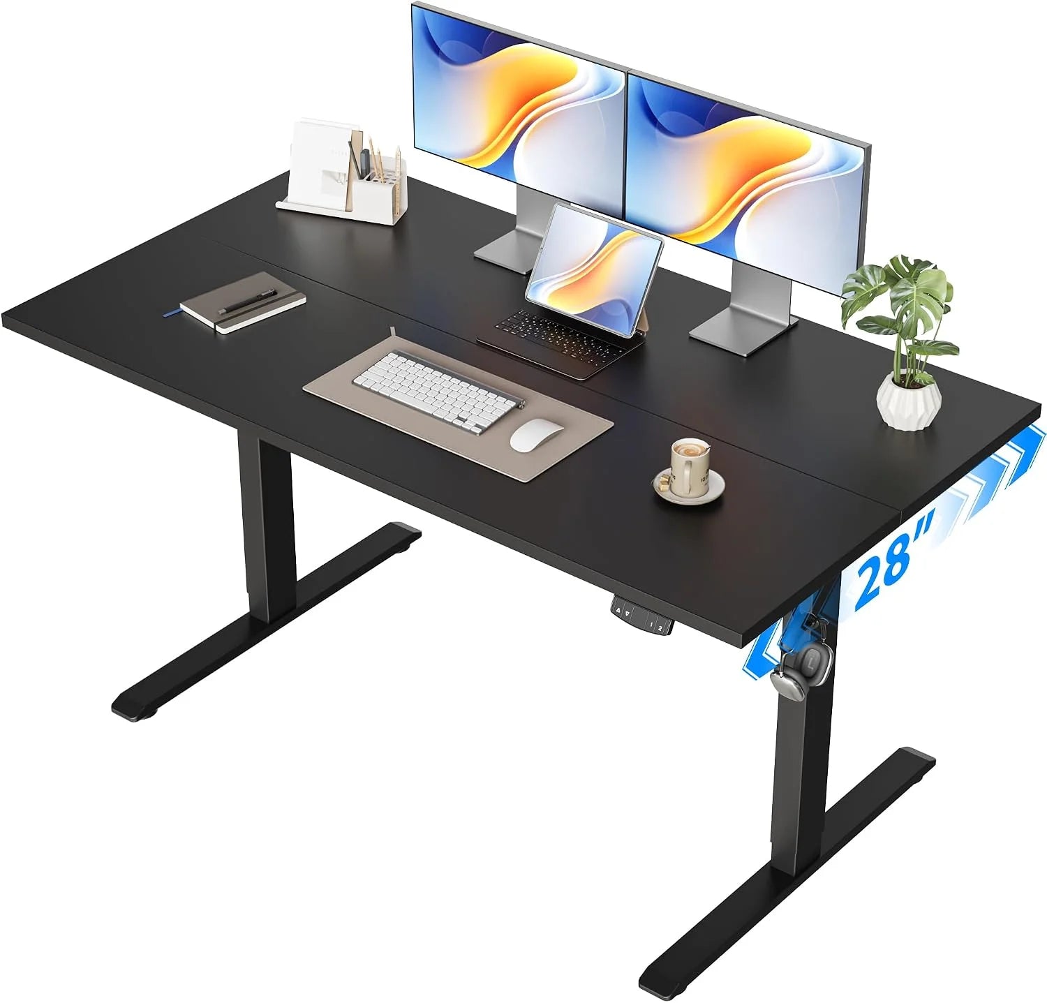 Discount Electric Standing Desk, 48 x 24 Inches Height Adjustable Desk - Image 12