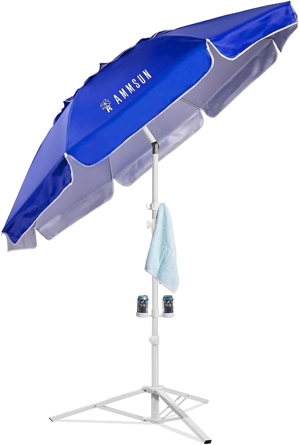Discount AMMSUN Shade Umbrella, Premium Portable Umbrella with Stand, 6.5ft Lightweight Free Standing Canopy for Sporting Games - Image 4