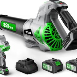 Discount Blower Cordless, Brushless Blower 850 CFM 250 MPH with 2 Batteries – For Yard Cleanup
