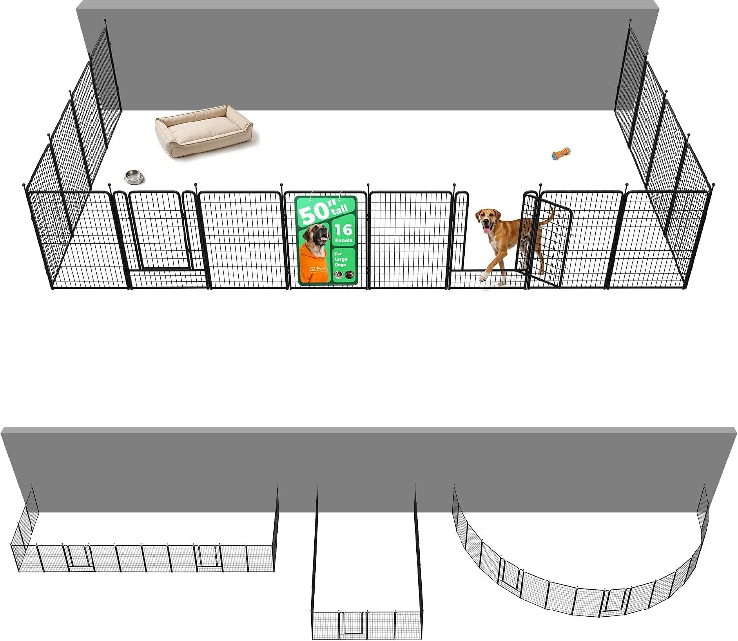 Discount Rollick Dog Playpen, Indoor, 24 H, 8 Panels - Image 5