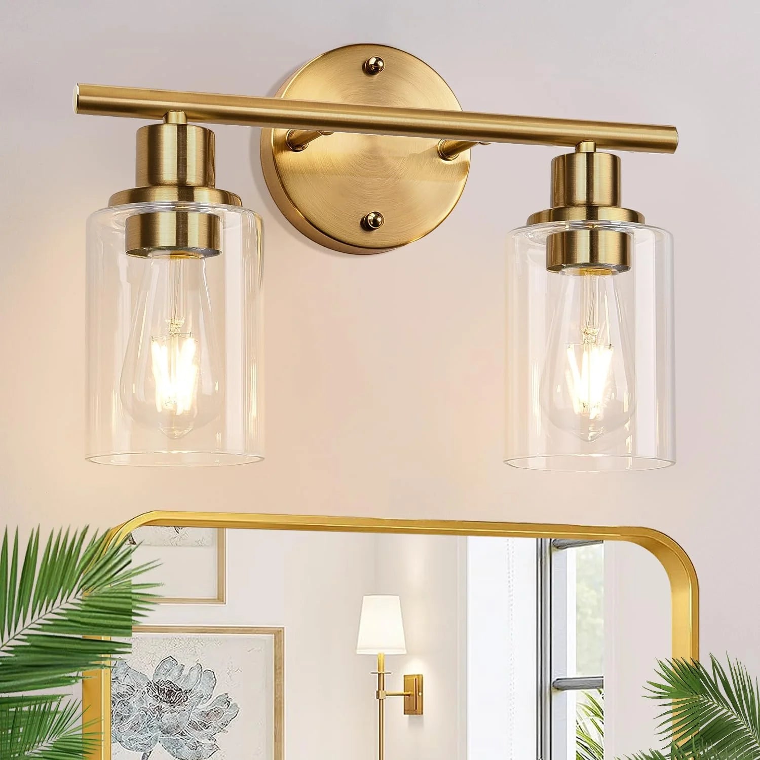 Discount Zarbitta 3-Light Bathroom Light Fixtures, 17.23 Black Modern Vanity Lights with Clear Glass Shade - Image 28