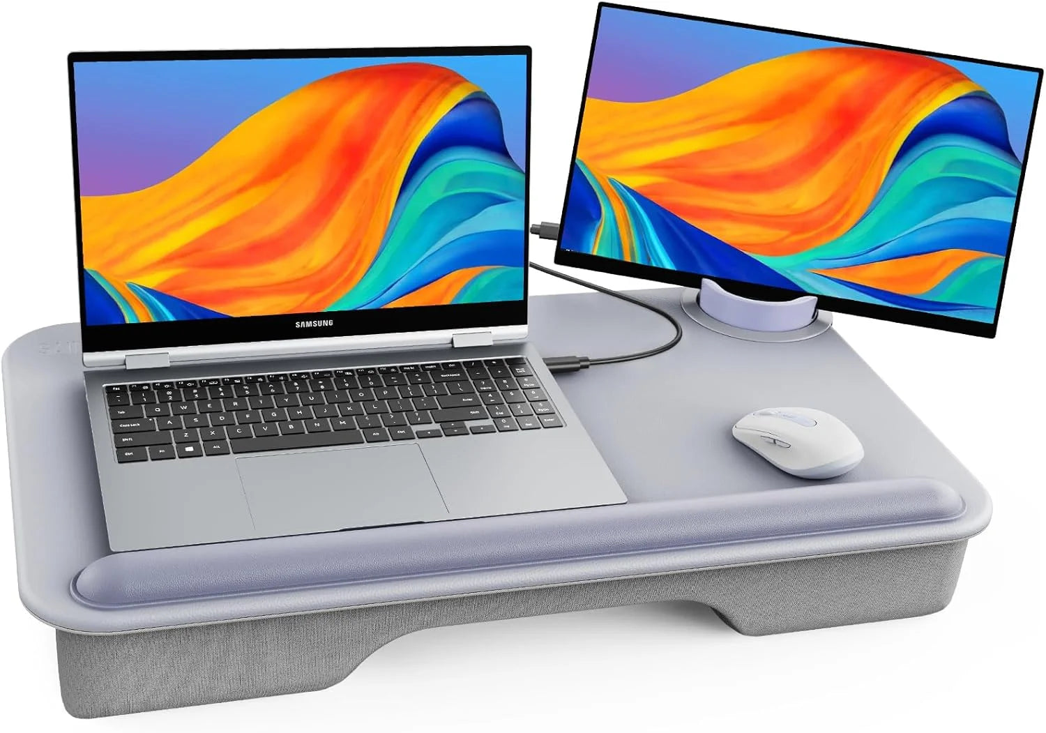 Discount Laptop Lap Desk, Portable Laptop Desk for Bed, Fits Up to 17 Laptops & MacBook - Image 3