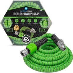 Discount HydroTech Pro Series 100 ft Max Flow Garden Hose, 3/4 in Diameter, Patented Force Control Technology delivers 2x max