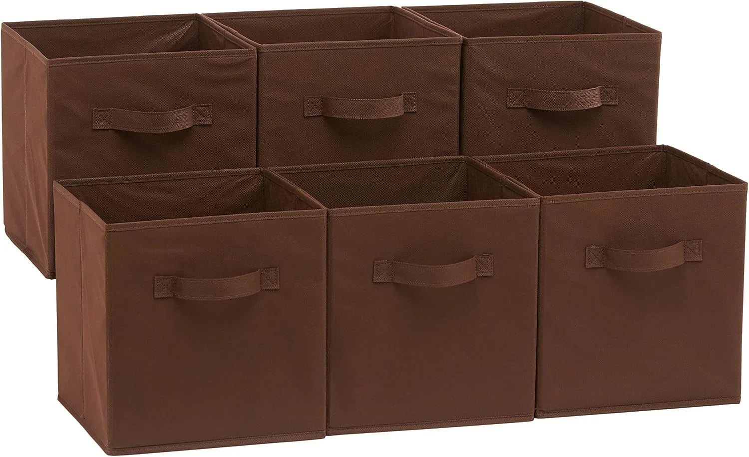 Discount Fabric Storage Cube Bins Organizer with Handles for Organization and Organizing Solution, 13x13x13 - Image 3