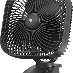 Discount 20000mAh Rechargeable Portable Clip-on Fan, Battery Operated, Last 78 Hrs, 4 Speeds with Light & Hook