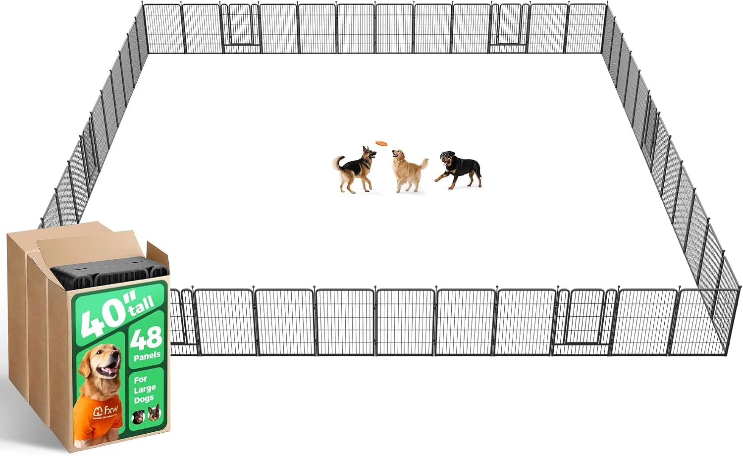 Discount Rollick Dog Playpen, Indoor, 24 H, 8 Panels - Image 30