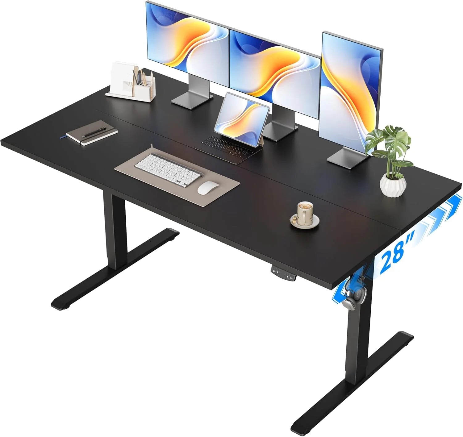 Discount Electric Standing Desk, 48 x 24 Inches Height Adjustable Desk - Image 7