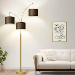 Alternative view of Discount Nintiue 80-in 3-Light Dimmable Arc Floor Lamp, 3000LM
