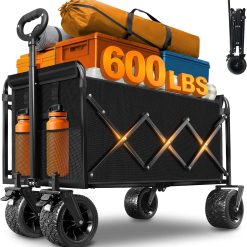 Alternative view of Discount Wagons Cart Foldable, 280 lbs Collapsible Wagon with Wheels for Camping