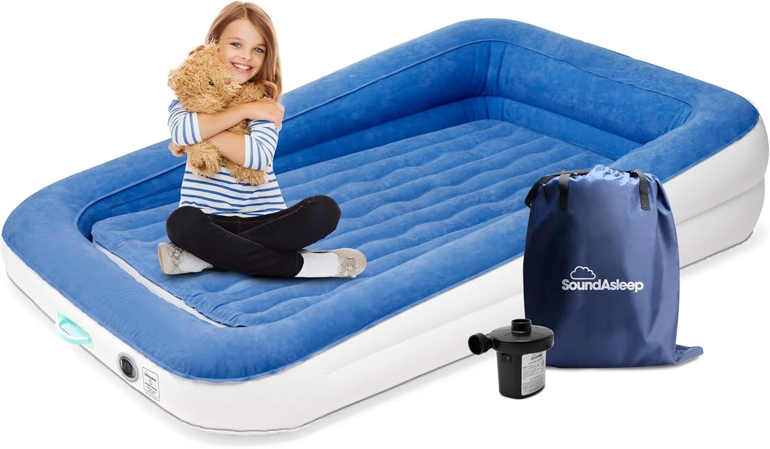 Discount Dream Series Luxury Air Mattress with ComfortCoil Technology & Built-in High Capacity Pump for Home - Image 6