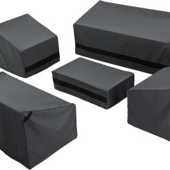 Alternative view of Discount loriano Patio Furniture Cover Set, 5 Piece Outdoor Furniture Cover Waterproof, 600D Heavy Duty Lawn Patio Set Covers