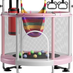 Alternative view of Discount 55 Trampoline for Kids with Enclosure