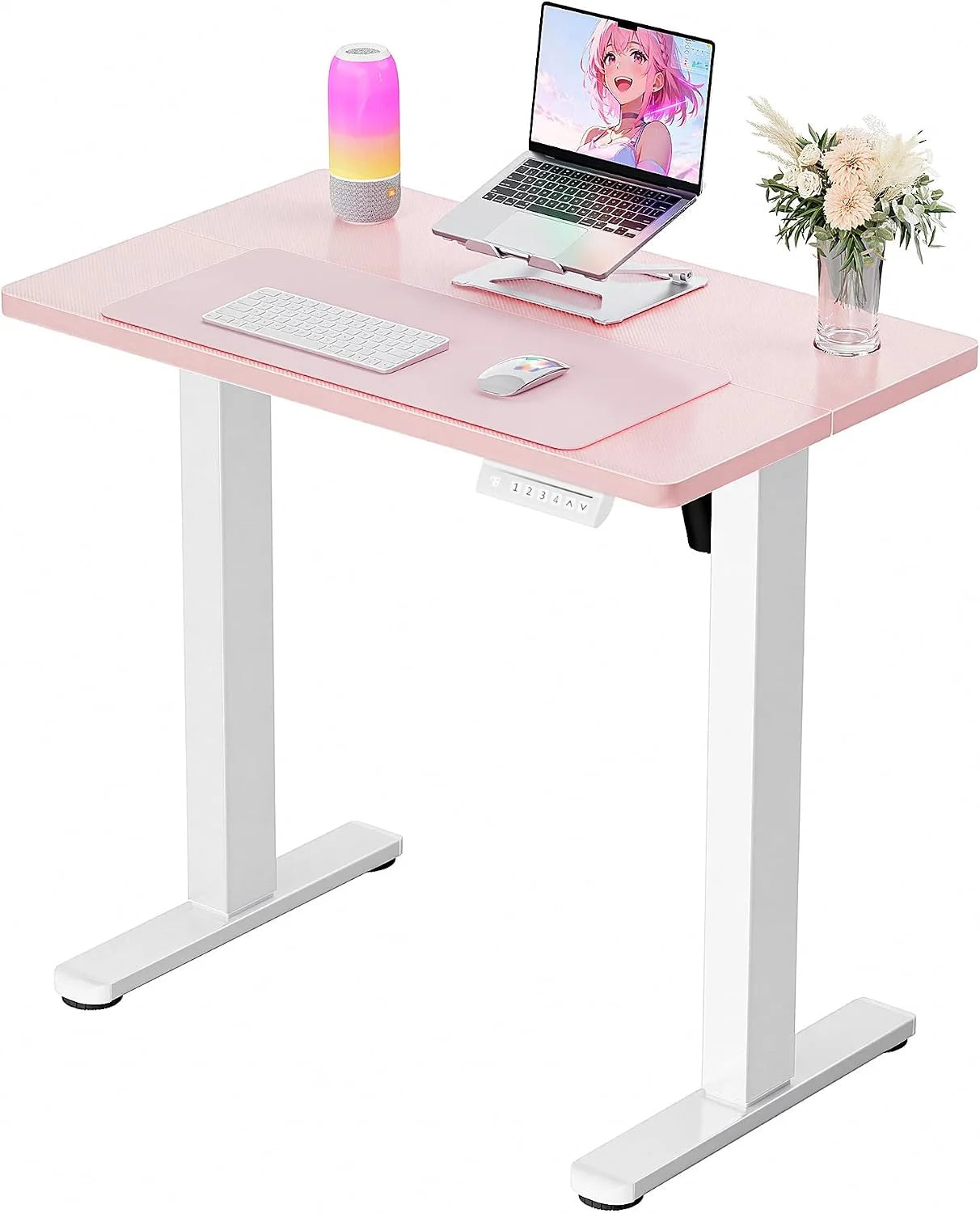 Discount Height Adjustable Electric Standing Desk, 48 x 24 Inches Sit Stand up Desk